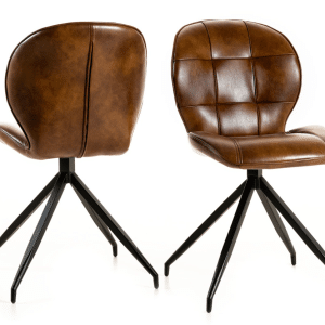 ST1706 - Chaise pu cognac