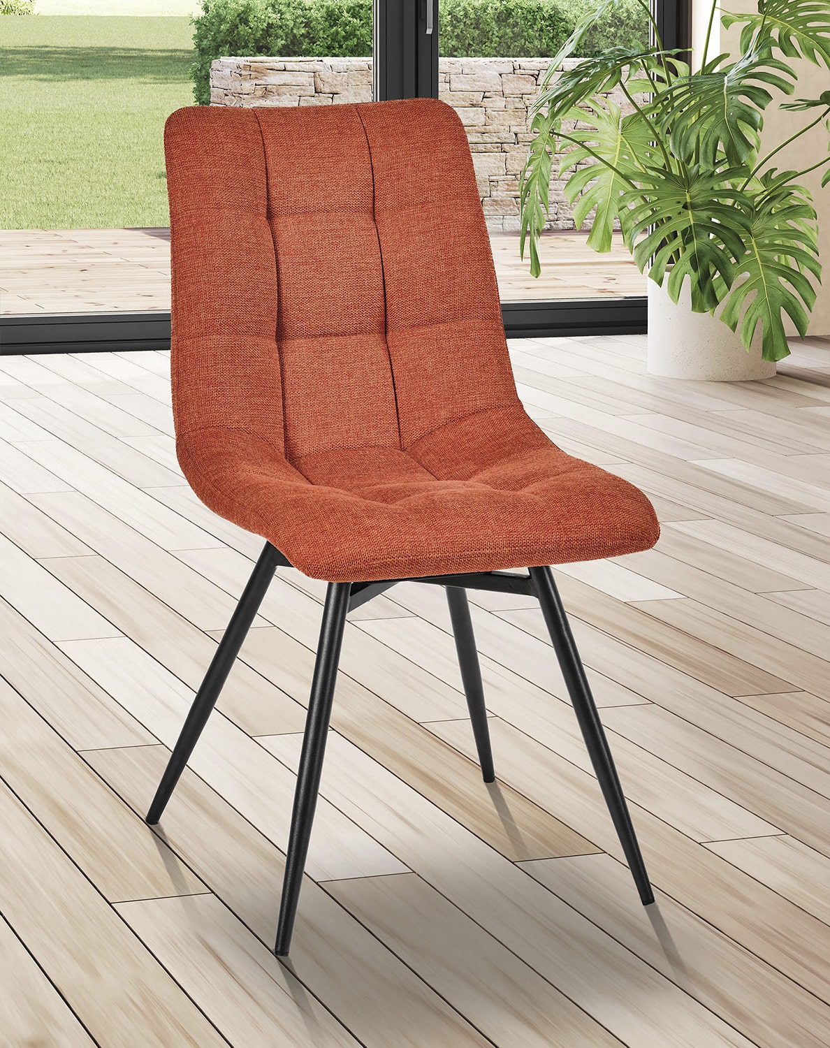 ANGEL'A - Chaise tissu 6 coloris