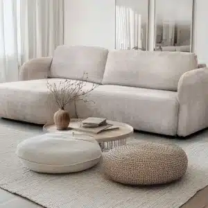 PORTO - Canapé d'angle convertible avec coffre